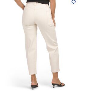 NEW JOE'S Barrel Leg Jeans With Patch Pockets IN ecru for women 1225 6m3